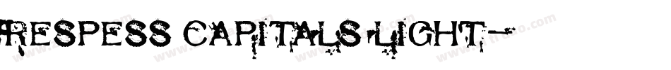 Respess Capitals Light字体转换